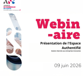 Affiche - Webinaire ANS - Présentation de l'Espace Authentifié