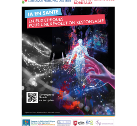 Colloque IA en santé, enjeux éthiques pour une révolution responsable - Affiche